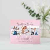 Nuestra Boda Foto Collage Wedding INVITE (Stehend Vorderseite)