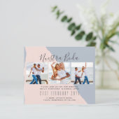 Nuestra Boda Foto Collage Wedding INVITE (Stehend Vorderseite)