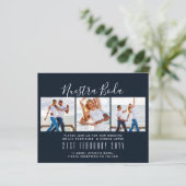 Nuestra Boda Foto Collage Wedding INVITE (Stehend Vorderseite)
