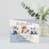 Nuestra Boda Foto Collage Wedding INVITE (Stehend Vorderseite)