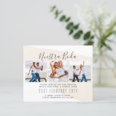 Nuestra Boda Foto Collage Wedding INVITE (Stehend Vorderseite)