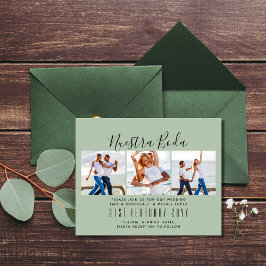 Nuestra Boda Foto Collage Wedding INVITE Flyer