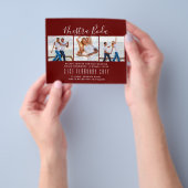 Nuestra Boda Foto Collage Wedding INVITE Flyer (Gruppe)