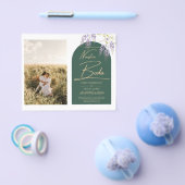 NUESTRA BODA FOTO Wisteria Spanish Wedite Einladun Flyer (Einzeln)