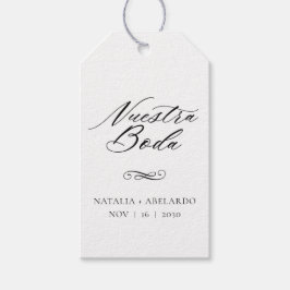 Nuestra Boda Gift Tags Geschenkanhänger