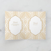 Nuestra Boda GOLD 4age Spanish Wedding INVITE Karte (Innenseite)
