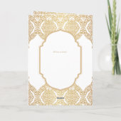 Nuestra Boda GOLD 4age Spanish Wedding INVITE Karte (Rückseite)