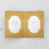 Nuestra Boda GOLD 4age Spanish Wedding INVITE Karte (Innenseite)