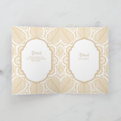 Nuestra Boda GOLD 4age Spanish Wedding INVITE Karte (Innenseite)