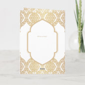 Nuestra Boda GOLD 4age Spanish Wedding INVITE Karte (Rückseite)