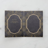 Nuestra Boda GOLD 4age Spanish Wedding INVITE Karte (Innenseite)