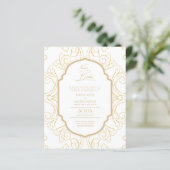 Nuestra Boda GOLD Frame Spanish Wedding INVITE (Stehend Vorderseite)