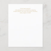 Nuestra Boda GOLD Frame Spanish Wedding INVITE (Rückseite)