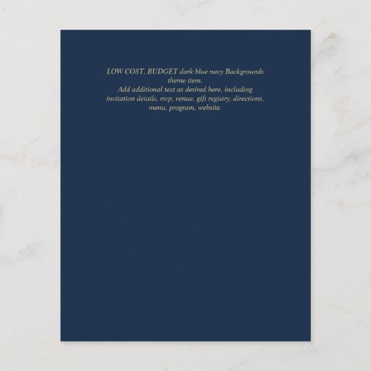 Nuestra Boda GOLD Frame Spanish Wedding INVITE (Rückseite)