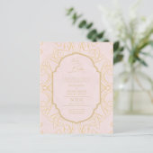 Nuestra Boda GOLD Frame Spanish Wedding INVITE (Stehend Vorderseite)