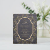 Nuestra Boda GOLD Frame Spanish Wedding INVITE (Stehend Vorderseite)