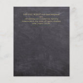 Nuestra Boda GOLD Frame Spanish Wedding INVITE (Rückseite)