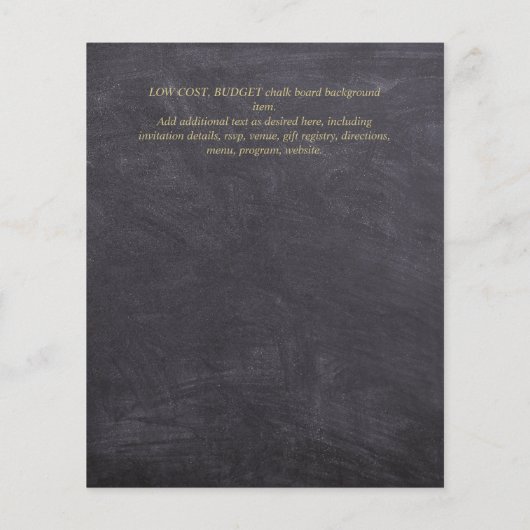 Nuestra Boda GOLD Frame Spanish Wedding INVITE (Rückseite)