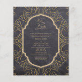 Nuestra Boda GOLD Frame Spanish Wedding INVITE (Vorderseite)