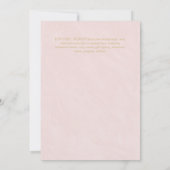 Nuestra Boda GOLD Frame Spanish Wedding INVITE Einladung (Rückseite)