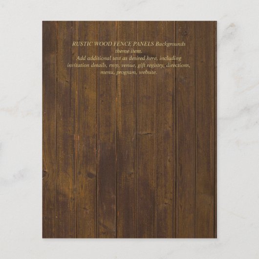 Nuestra Boda GOLD Frame Spanish Wedding INVITE Flyer (Hinten)