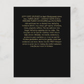 Nuestra Boda GOLD Frame Spanish Wedding INVITE Flyer (Hinten)