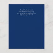 Nuestra Boda Gold Text AGATE Wedding INVITE (Rückseite)