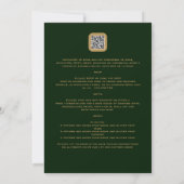NUESTRA BODA GREEN GOLD UAWG MENU DETAILS QRCode Einladung (Rückseite)