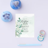 NUESTRA BODA Greenery Spanish WEDDING Einladung Flyer (Einzeln)