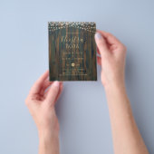 NUESTRA BODA HAUSHALT RUSTISCHE LICHTE LACE INVITE FLYER (Gruppe)