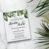 Nuestra Boda Invit - Spanisches Hochzeitstil-Tropi Flyer