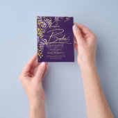 Nuestra Boda Lilac Wisteria Wedding Spanish Invite Flyer (Gruppe)