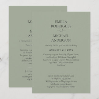 Nuestra Boda Moderne Typografie Viele FARBEN INVIT Einladung