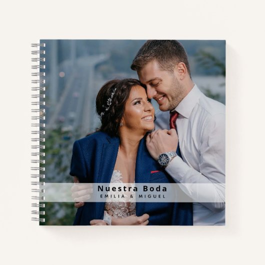 NUESTRA BODA Planificación o libro de visitas Notizblock (Vorderseite)