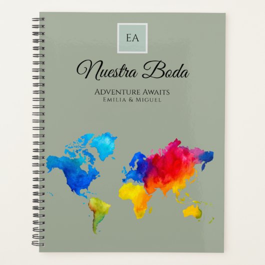 NUESTRA BODA Planificación o libro de visitas Planer (Vorderseite)