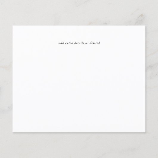 NUESTRA BODA Plum Fall Floral Spanish Wedding (Rückseite)