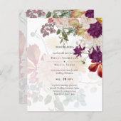 NUESTRA BODA Plum Fall Floral Spanish Wedding (Vorne/Hinten)