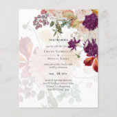 NUESTRA BODA Plum Fall Floral Spanish Wedding (Vorderseite)