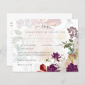NUESTRA BODA Plum Fall Floral Spanish Wedding (Vorne/Hinten)