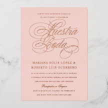 Nuestra Boda Rose Gold