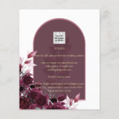 NUESTRA BODA Rote Rosen Flyer (Hinten)