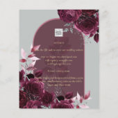 NUESTRA BODA Rote Rosen Flyer (Hinten)