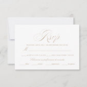 Nuestra Boda Rsvp Card (Vorderseite)