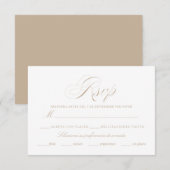 Nuestra Boda Rsvp Card Karte (Vorne/Hinten)