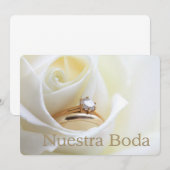 Nuestra Boda - Spanische Hochzeit Einladung (Vorne/Hinten)