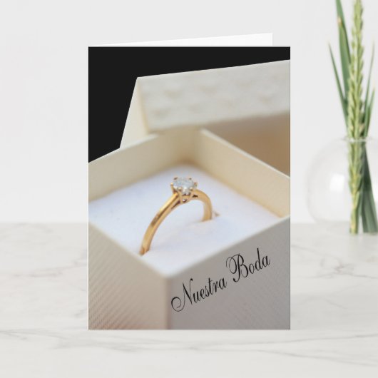 Nuestra Boda - Spanische Hochzeit Einladung (Vorderseite)