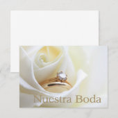 Nuestra Boda - Spanische Hochzeit Einladung (Vorne/Hinten)