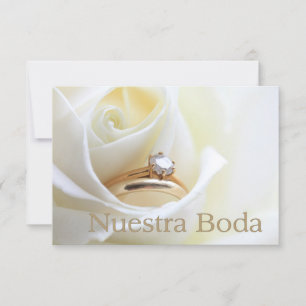Nuestra Boda - Spanische Hochzeit Einladung