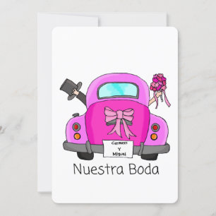 Nuestra Boda - Spanische Hochzeit Einladung