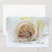 Nuestra Boda - Spanische Hochzeit Einladung (Vorne/Hinten)